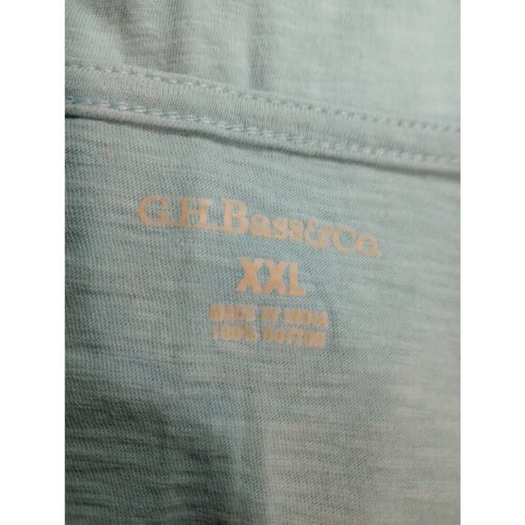 GH Bass‎ & Co Shirt Ladies 2xl Blue Lace Overlay - Picture 4 of 5